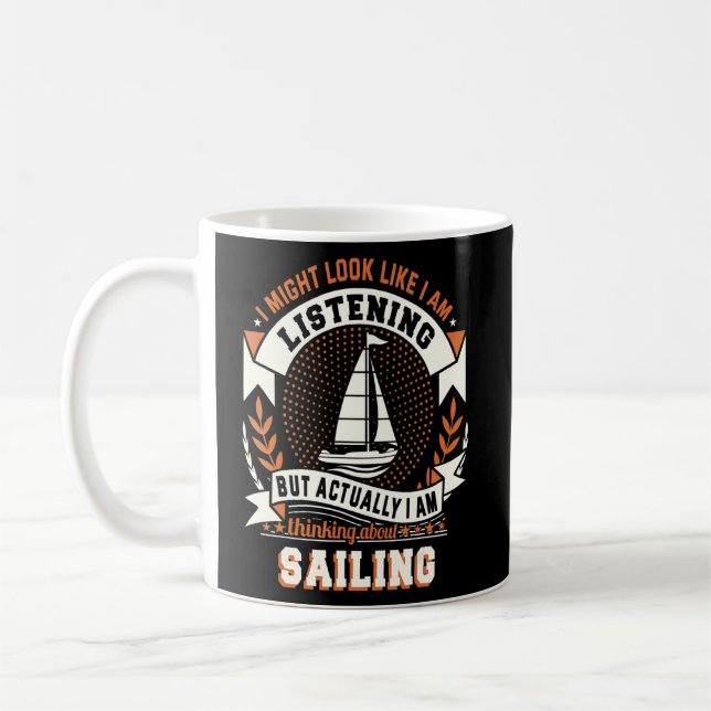Boating pontoon boat lake life best sailing ocean  coffee mug (Left)