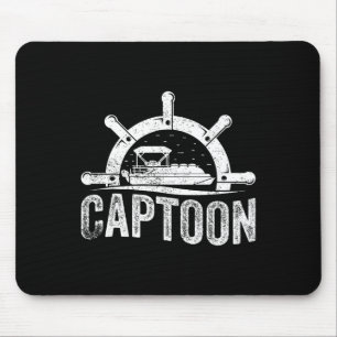 Boating Pontoon Captain Pontoon Boat Captoon Mouse Mat