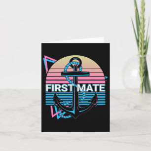 Boating Retro First Mate  Card
