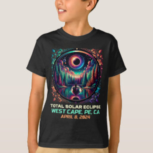 Boating Solar Eclipse West Cape Prince Edward T-Shirt