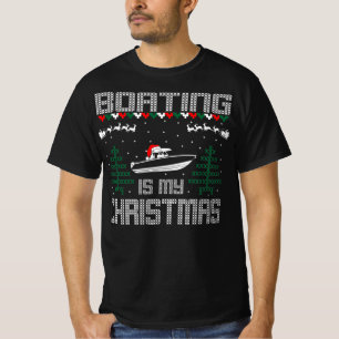 Boating Sports Outdoors Is My Christmas Gift T-Shirt