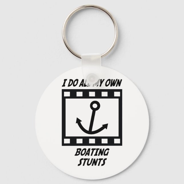 Boating Stunts Key Ring (Front)