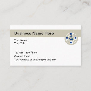 Boating Theme Nautical Business Cards