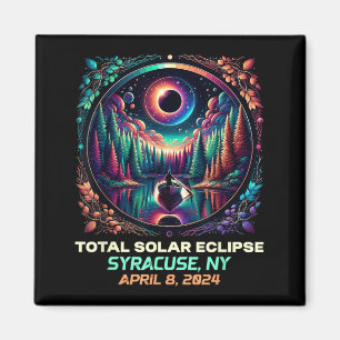 Boating Total Solar Eclipse Syracuse New York Magnet
