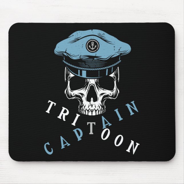 Boating Tritoon Captain Flatboat Life Pontoon For  Mouse Mat (Front)