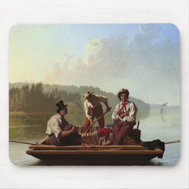 Boatmen on the Missouri River Mouse Mat (Front)