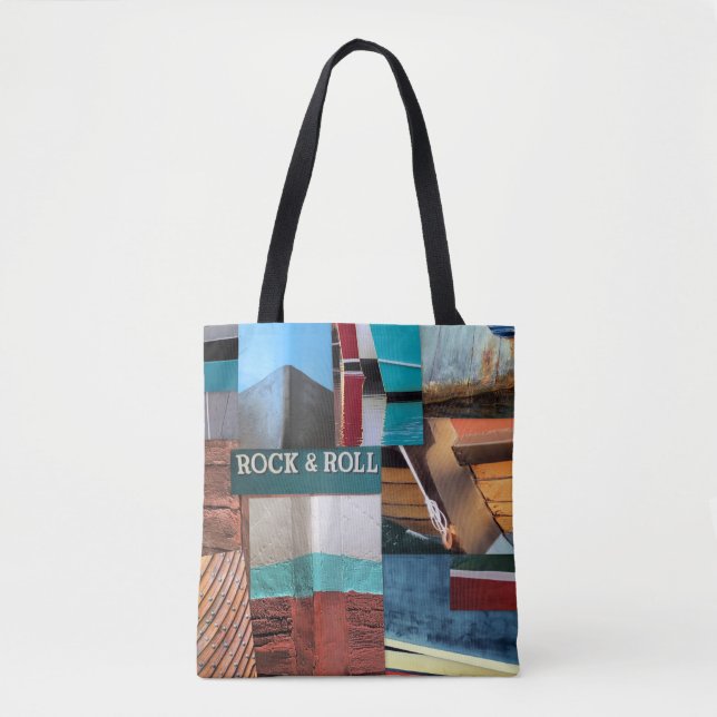 Boats abstract tote bag (Front)