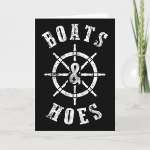 Boats And Hoes Nautical T Shirts For Men Boating G Card