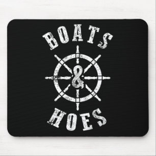 Boats And Hoes Nautical T Shirts For Men Boating G Mouse Mat