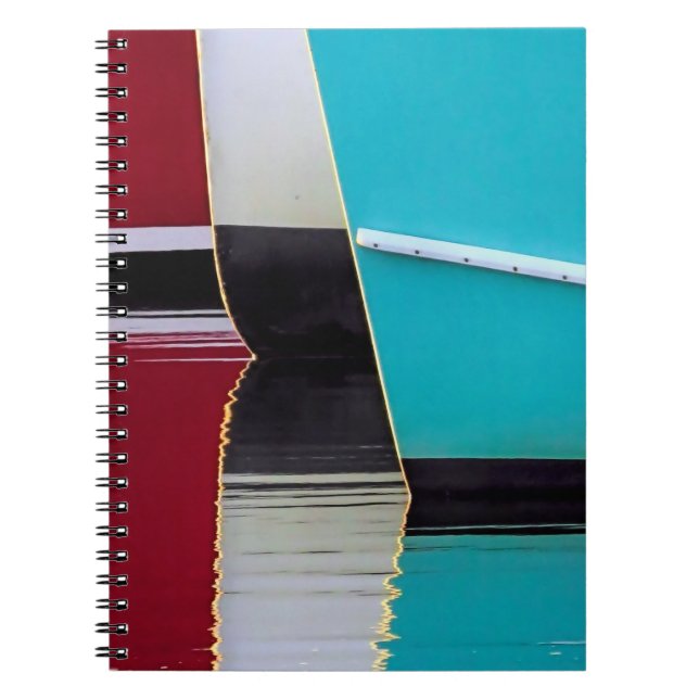 Boats and reflections notebook (Front)