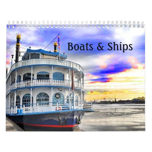 Boats and Ships Calendar (Cover)