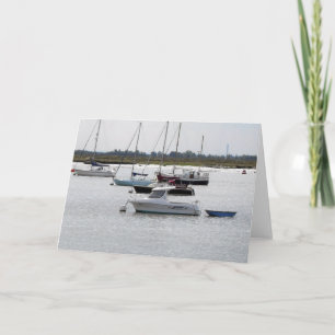 Boats at Burnham on Crouch Card