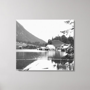 Boats at Konigssee, c.1910 Canvas Print