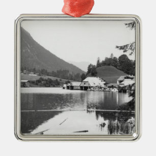 Boats at Konigssee, c.1910 Metal Tree Decoration