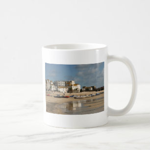 Boats at Low Tide, St Ives Harbour Coffee Mug