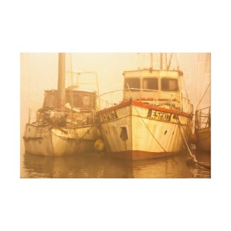 Boats at Lydney Harbour Canvas Print