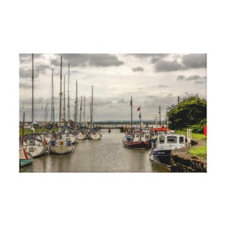 Boats at Lydney Harbour Canvas Print