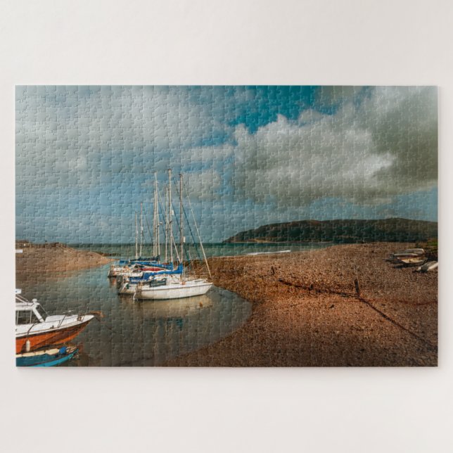 Boats at Porlock Weir Jigsaw Puzzle (Horizontal)
