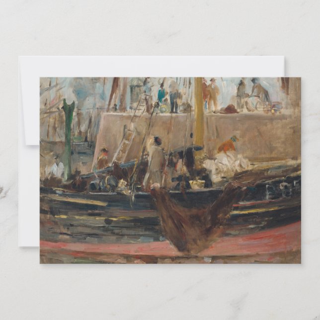 Boats at Quay | Berthe Morisot (Front)