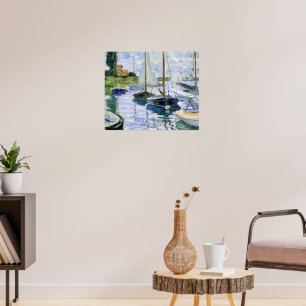 Boats at Rest, at Petit-Gennevilliers, Poster