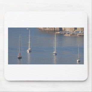Boats at rest in Sorrento Italy Mouse Mat