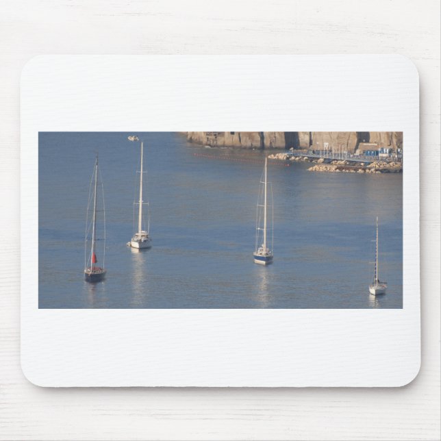 Boats at rest in Sorrento Italy Mouse Mat (Front)
