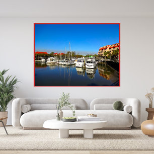 Boats at Shelter Cove Marina Hilton Head Island SC Canvas Print