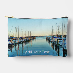 Boats at the Marina by Shirley Taylor Accessory Pouch