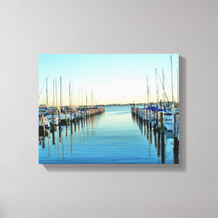 Boats At The Marina by Shirley Taylor Canvas Print