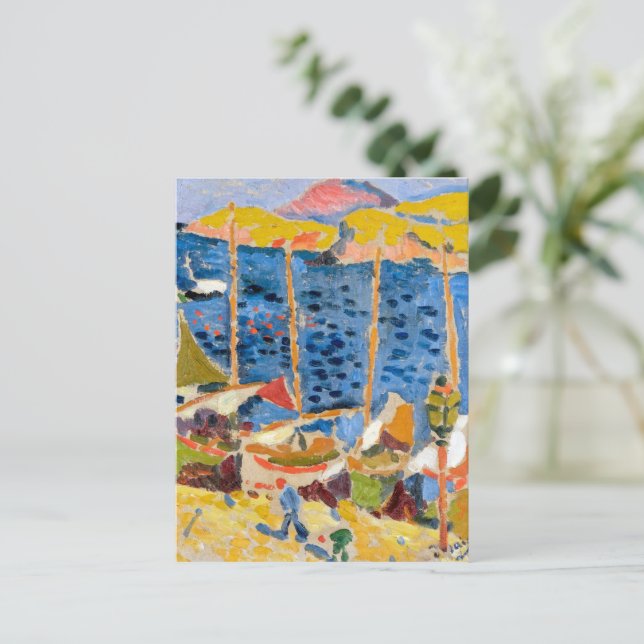 Boats at the Port of Collioure | Andre Derain | Postcard (Standing Front)