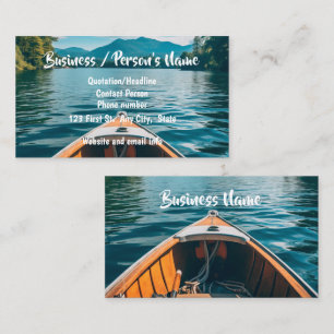 Boats Boating Boater Lesson Sales Rental Custom Business Card