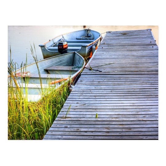 Boats by the Dock Postcard