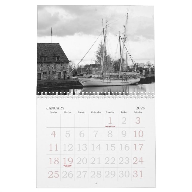 Boats Calendar (Jan 2026)