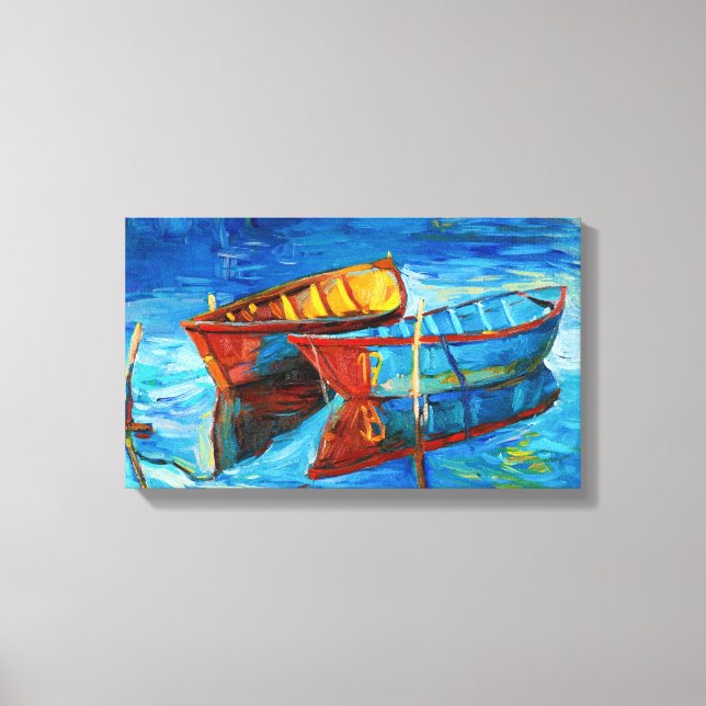 Boats Canvas Print (Front)