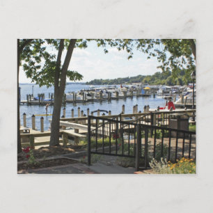 Boats Docked Postcard
