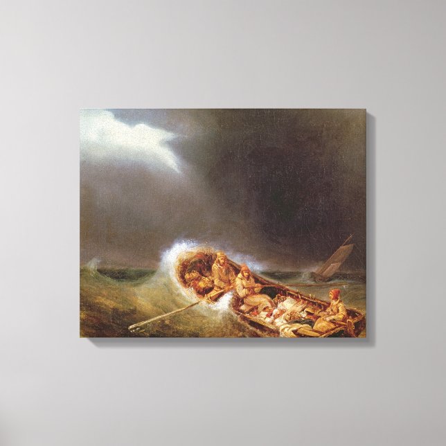 Boats from Dieppe Returning from Fishing Canvas Print (Front)
