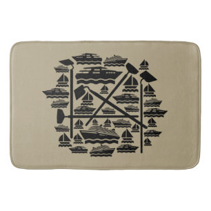 Boats & Hoes Bath Mat