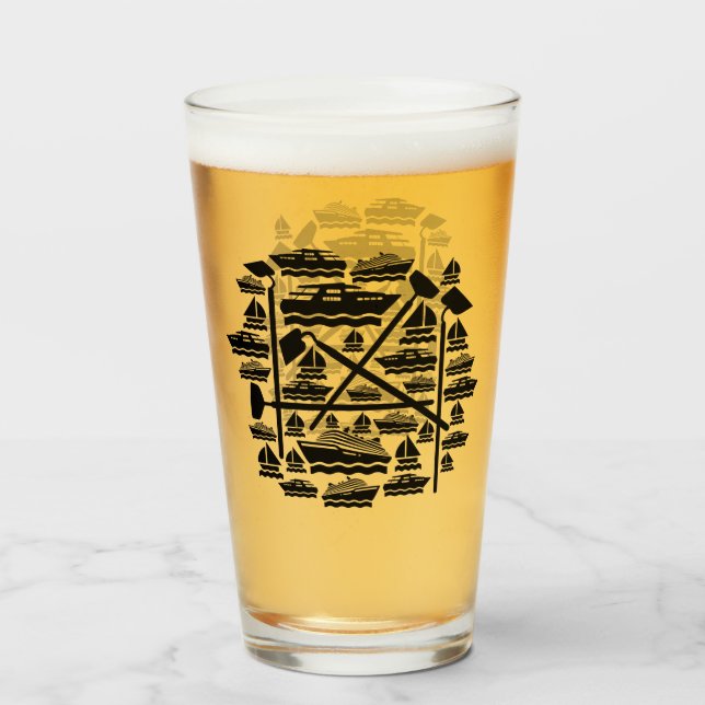 Boats & Hoes Glass (Front Filled)