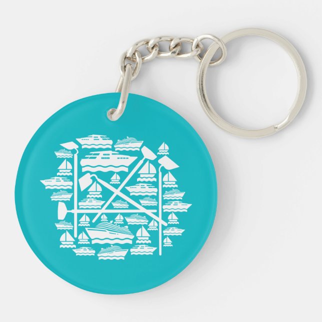 Boats & Hoes Key Ring (Back)