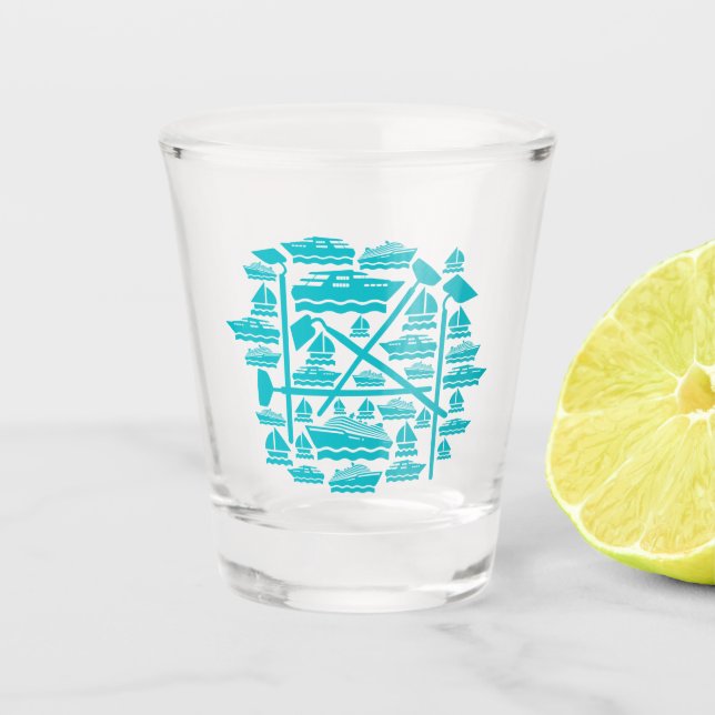 Boats & Hoes Shot Glass (Front)