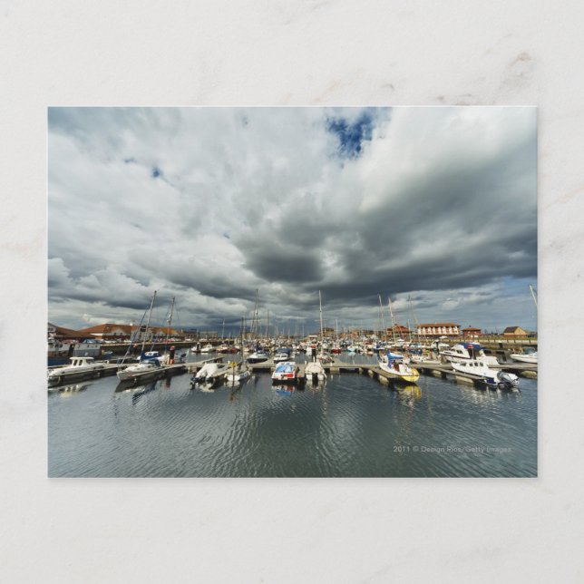 Boats In A Harbour Postcard (Front)