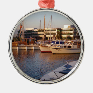 Boats In A Marina Metal Tree Decoration