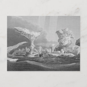 Boats in a Swell Amongst Ice, August 24, 1826, fro Postcard
