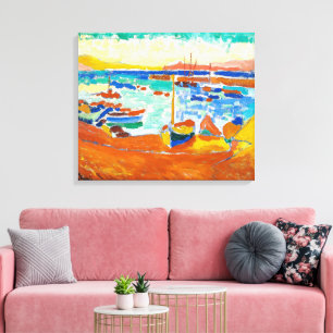 Boats in Collioure Andre Derain Canvas Print