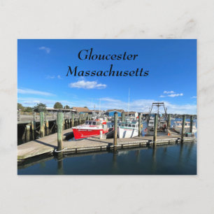 Boats in Gloucester harbour Postcard
