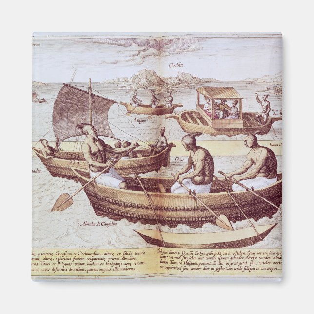 Boats in Goa Magnet (Front)