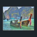 Boats in Maya Bay Postcard<br><div class="desc">Boats in Maya Bay</div>