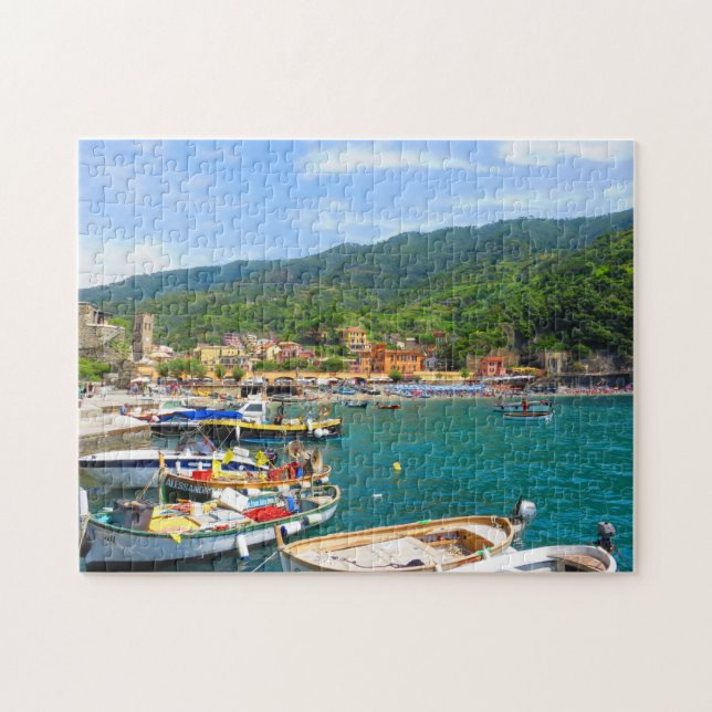 Boats in Monterosso - Cinque Terre Jigsaw Puzzle (Horizontal)