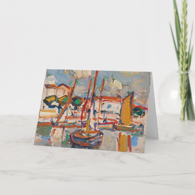 Boats in Port | Samuel John Peploe Card (Front)