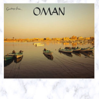 Boats in Salalah Oman Postcard